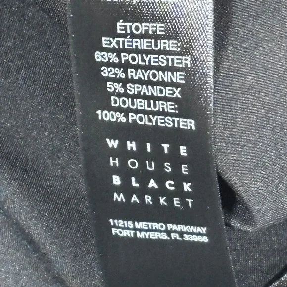 White House Black Market The Boot Grey Houndstooth Bootcut Dress Pants Womens 4 - Picture 12 of 14